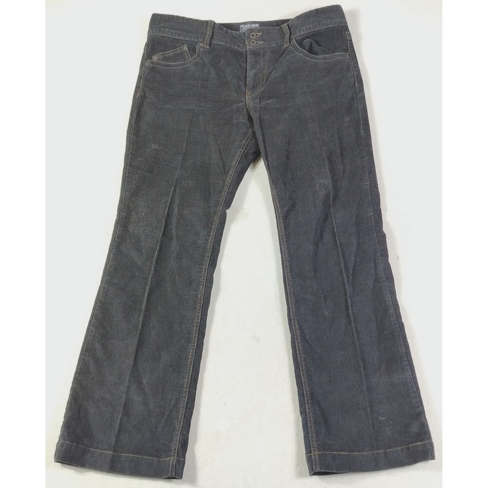 Polo Jeans Company Jeans Womens 14 Black Mid Rise Bootcut Corduroy Pants Casual